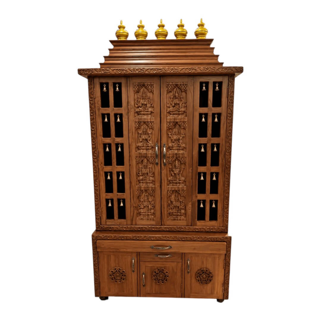 SAF-PJ-009 Pooja Mandapam|88X42|Natural||Pooja Unit