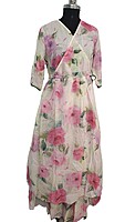 Floral full length top and skirt