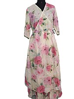 Floral full length top and skirt