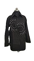 Cross Pattern Collar Shirt