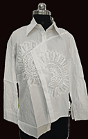 Cross Pattern Collar Shirt