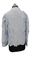 Flower Embellishment Collar Shirt