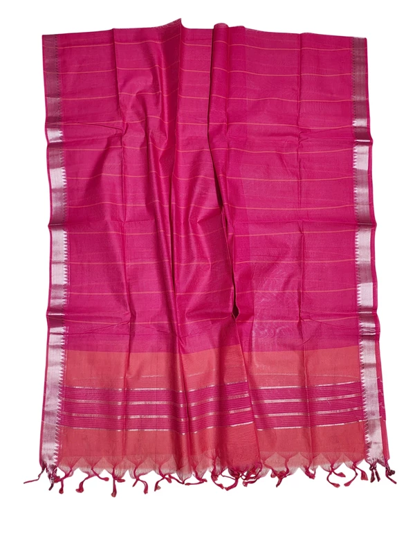 Magenta Mangalagiri Cotton Dress Materials for Women