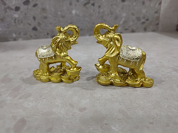 Feng Shui Golden Elephant Statue