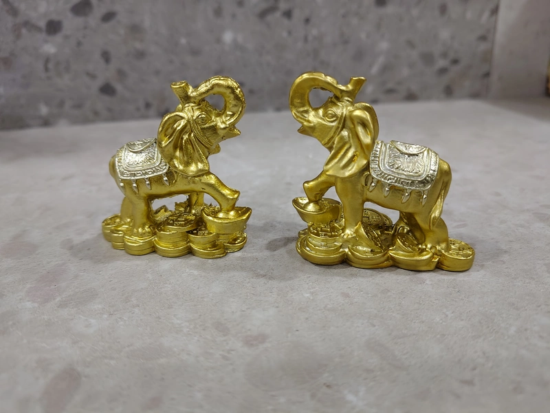 Feng Shui Golden Elephant Statue