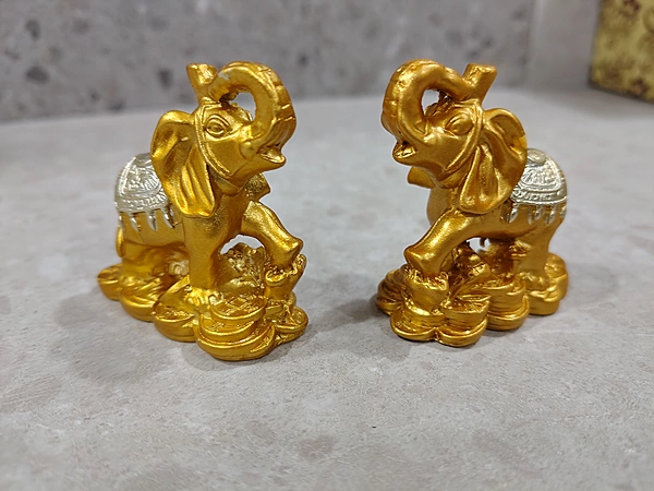 Feng Shui Golden Elephant Statue-01