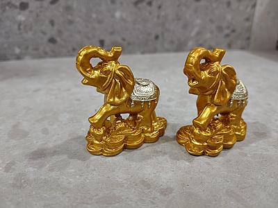 Feng Shui Golden Elephant Statue-01