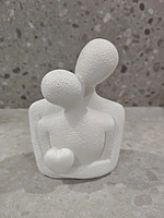 Happy love couples with heart hold posture showpiece Figurine