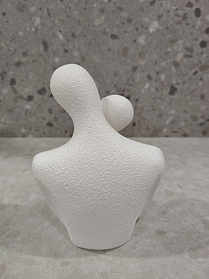 Happy love couples with heart hold posture showpiece Figurine