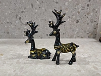 Christmas Reindeer Resin Sculpture Deer Figurine Statue