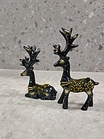 Christmas Reindeer Resin Sculpture Deer Figurine Statue