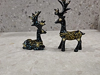 Christmas Reindeer Resin Sculpture Deer Figurine Statue