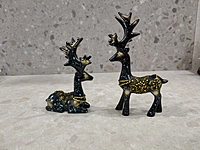 Christmas Reindeer Resin Sculpture Deer Figurine Statue