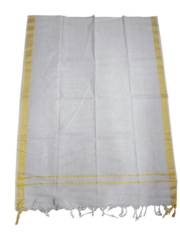 Black & White Handloom Mangalagiri Cotton Dress Materials