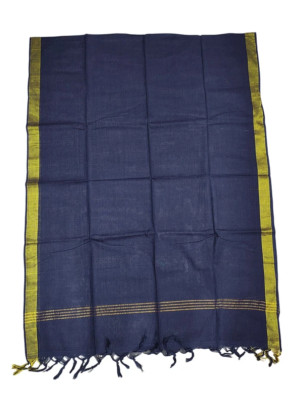 Pink & Navyblue Handloom Mangalagiri Cotton Dress Materials