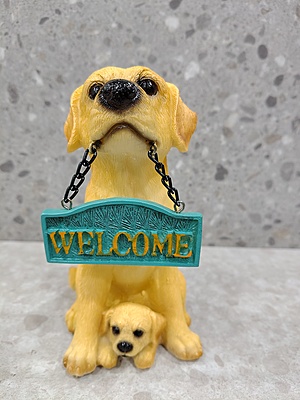 Cute Dog Welcome Showpiece.
