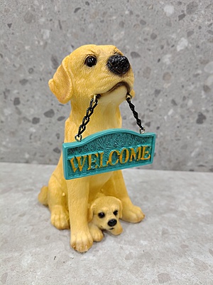 Cute Dog Welcome Showpiece.