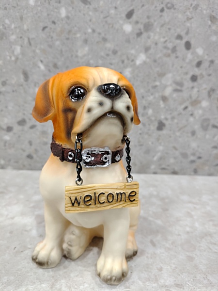 Cute Dog Welcome Showpiece 01