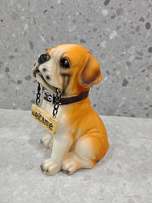 Cute Dog Welcome Showpiece 01