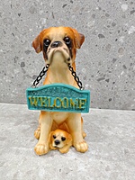 Cute Dog Welcome Showpiece 04
