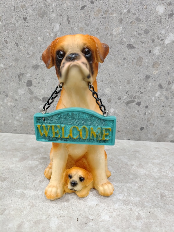 Cute Dog Welcome Showpiece 04