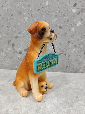 Cute Dog Welcome Showpiece 04