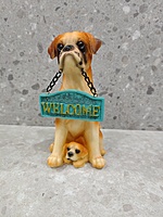 Cute Dog Welcome Showpiece 04