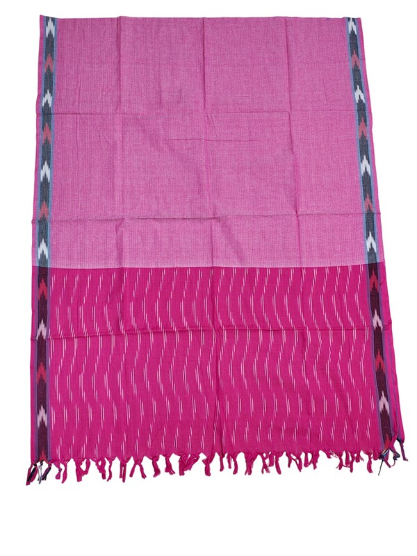 Magenta Pochampally Ikkat Pure Cotton Dupatta for Women