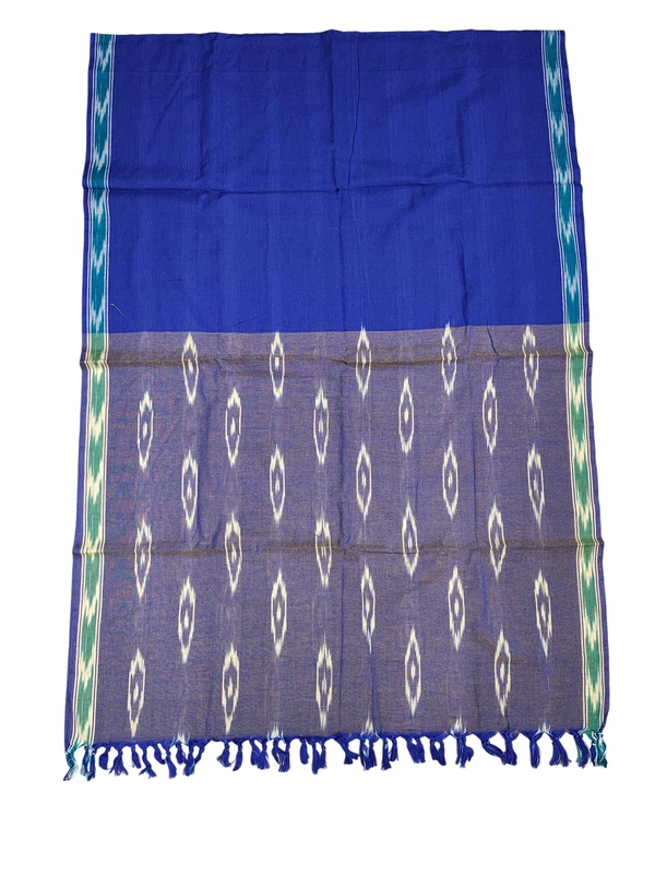 Lavender Pochampally Ikkat Cotton Unstitched Salwar Suit Dress Material with Dupatta