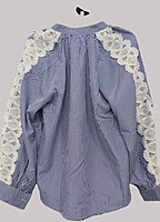 Lace Work Collar Shirt