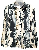 Abstract print Soft fabric Shirt