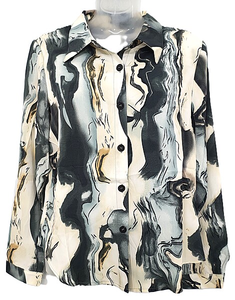 Abstract print Soft fabric Shirt