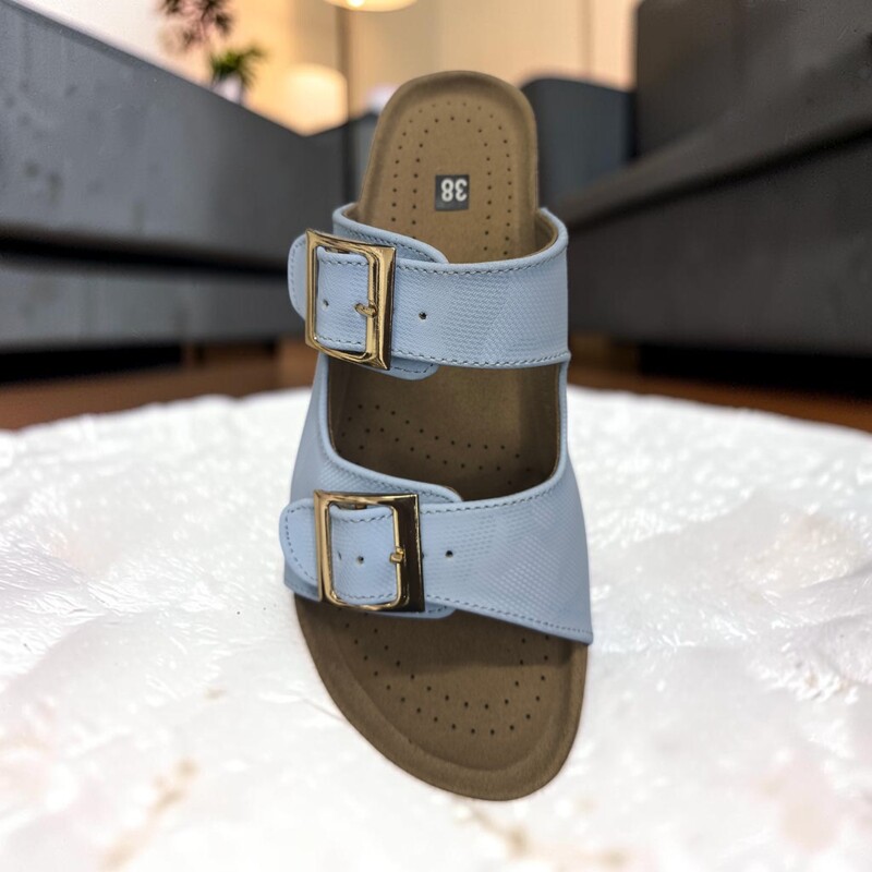 Chic Buckle Comfort Slides
