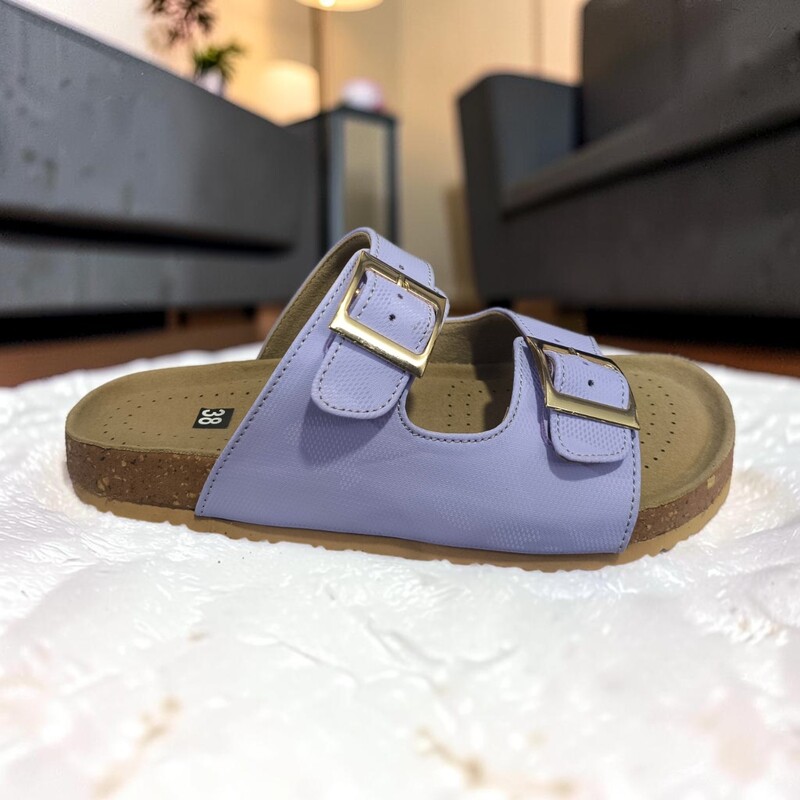 Chic Buckle Comfort Slides