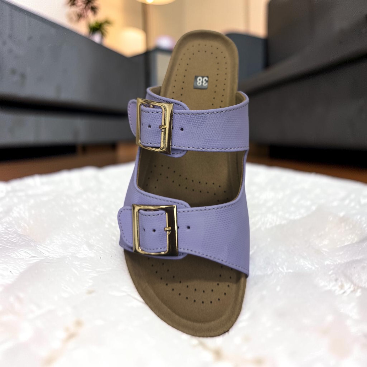 Chic Buckle Comfort Slides