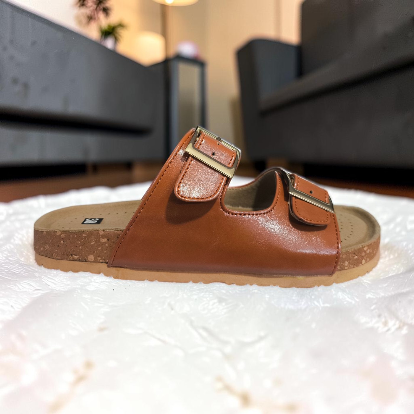 Chic Buckle Comfort Slides