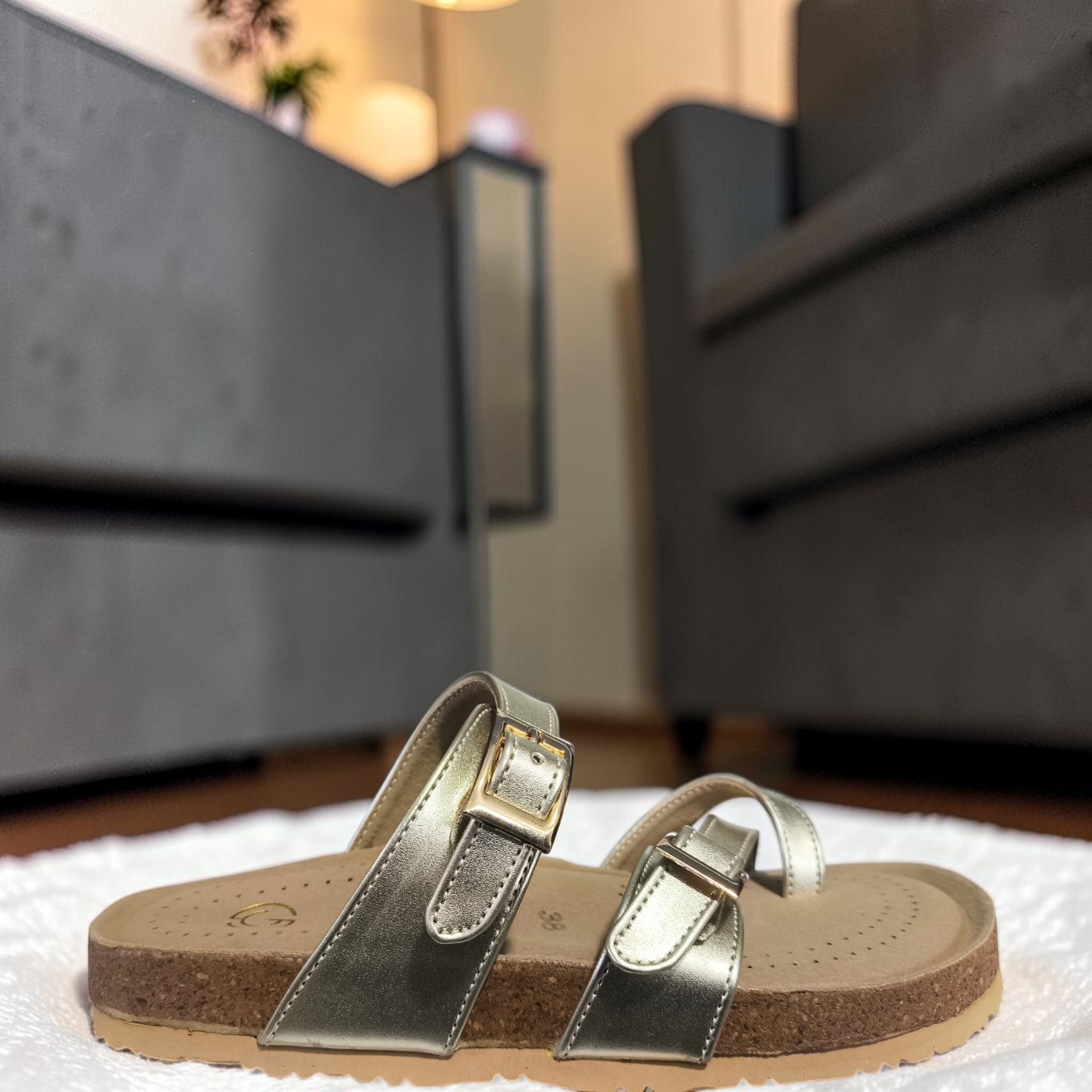 Chic Buckle Fashion Slides