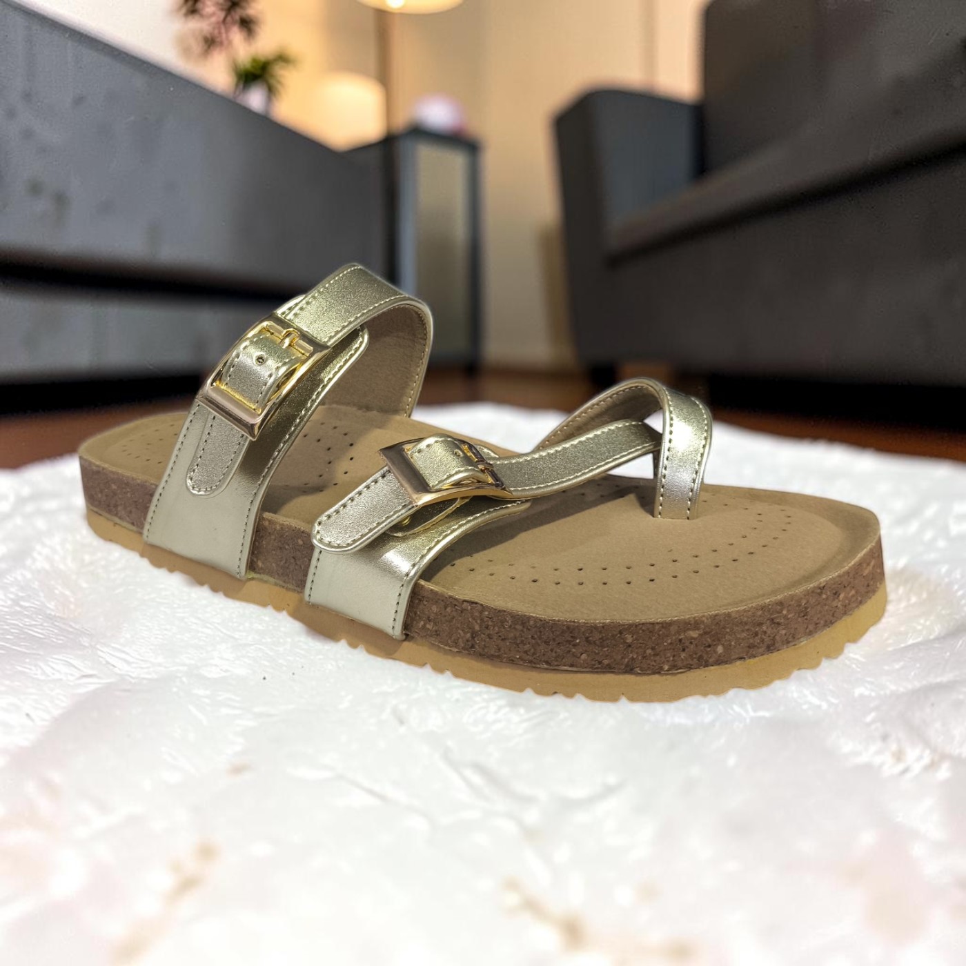 Chic Buckle Fashion Slides