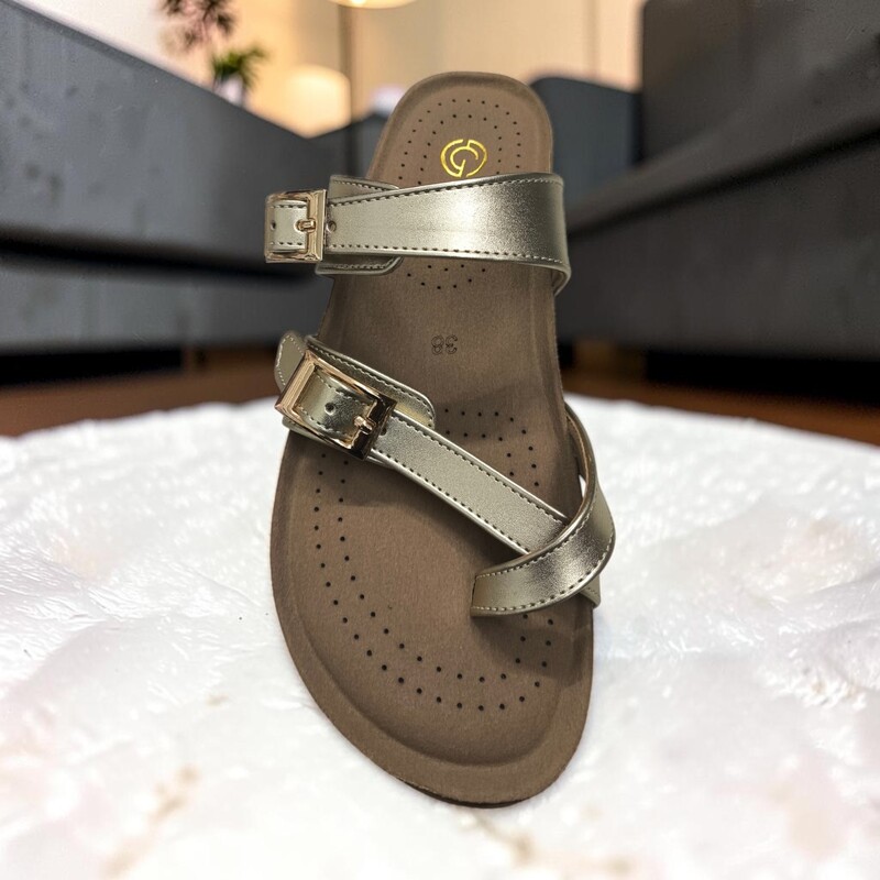 Chic Buckle Fashion Slides
