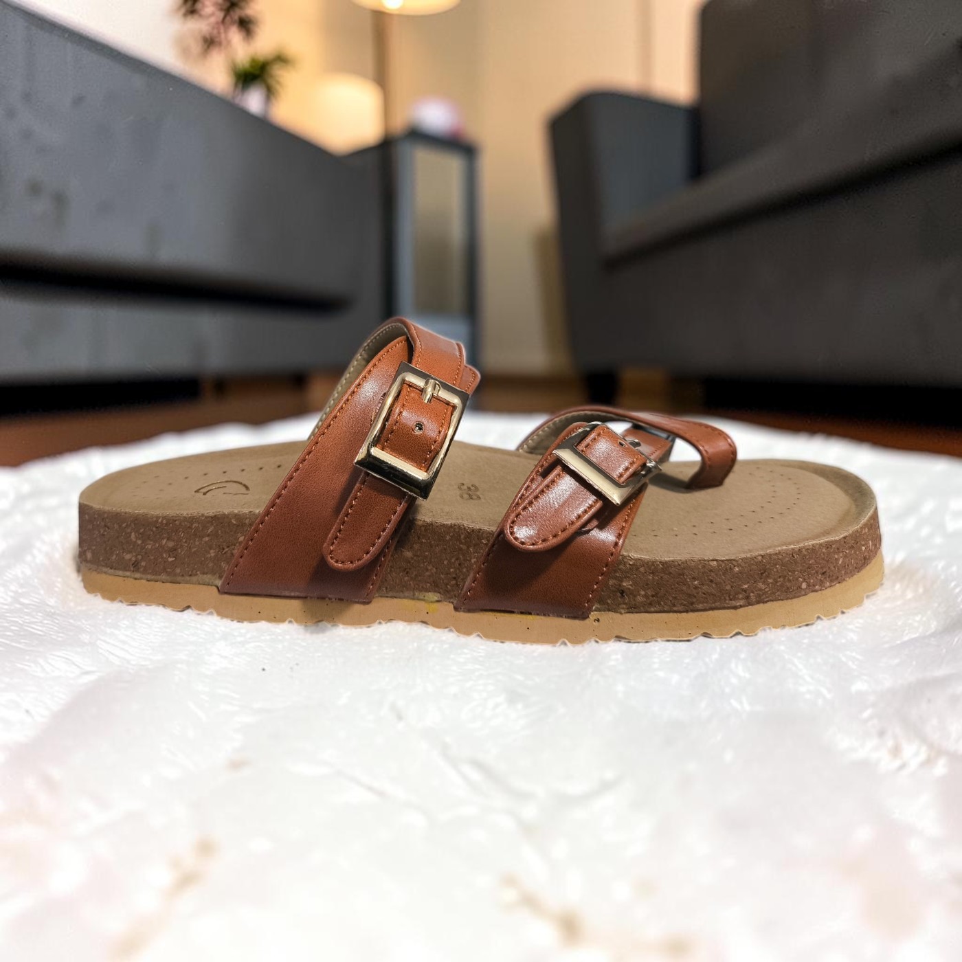 Chic Buckle Fashion Slides