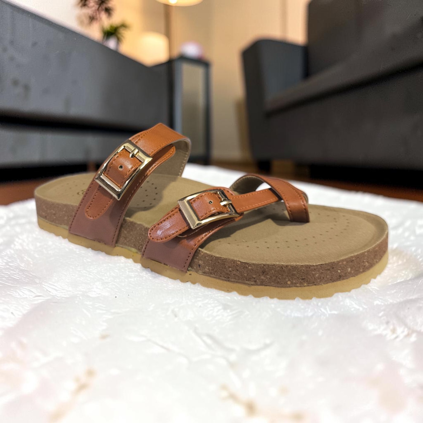 Chic Buckle Fashion Slides