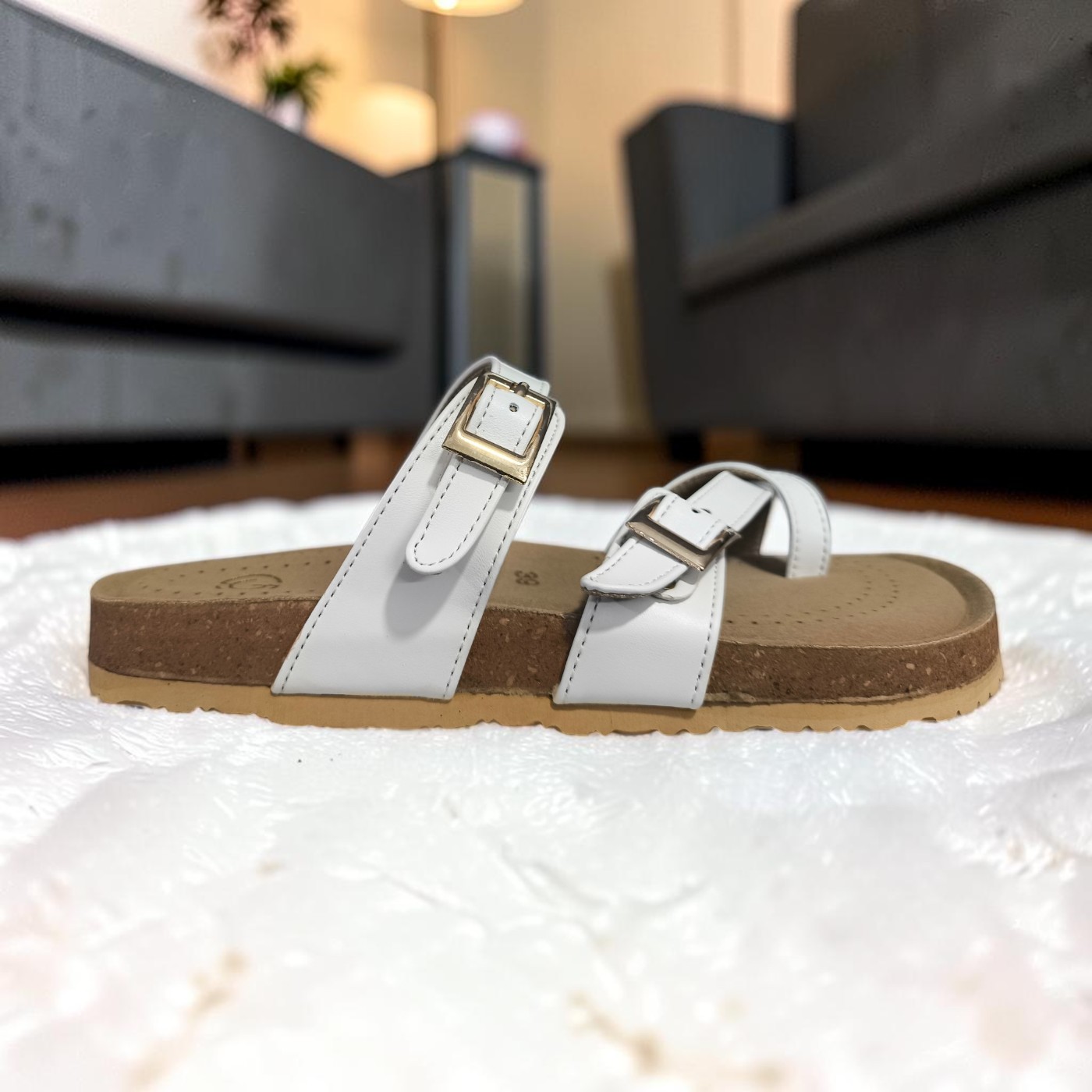 Chic Buckle Fashion Slides