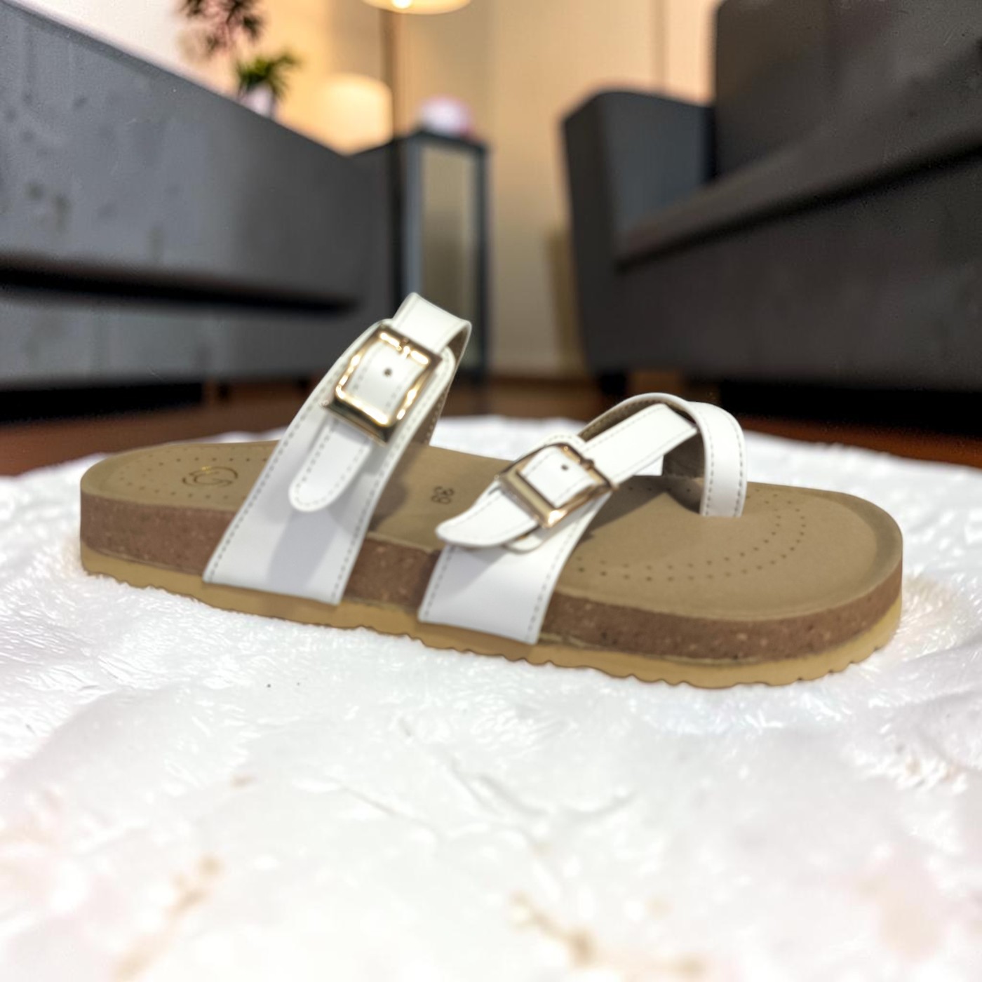 Chic Buckle Fashion Slides