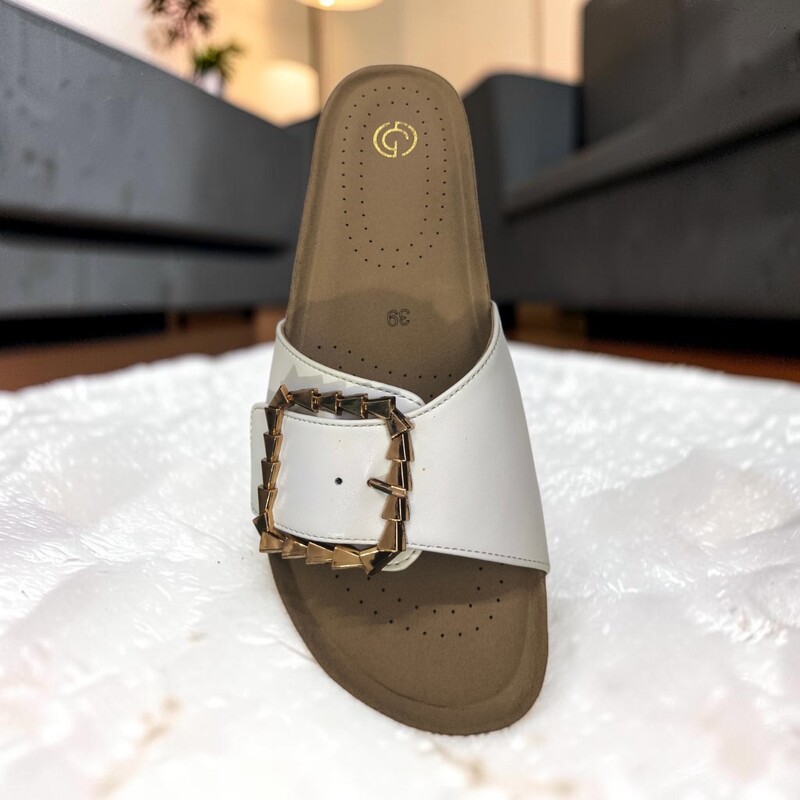 Golden Grace Comfort Slides