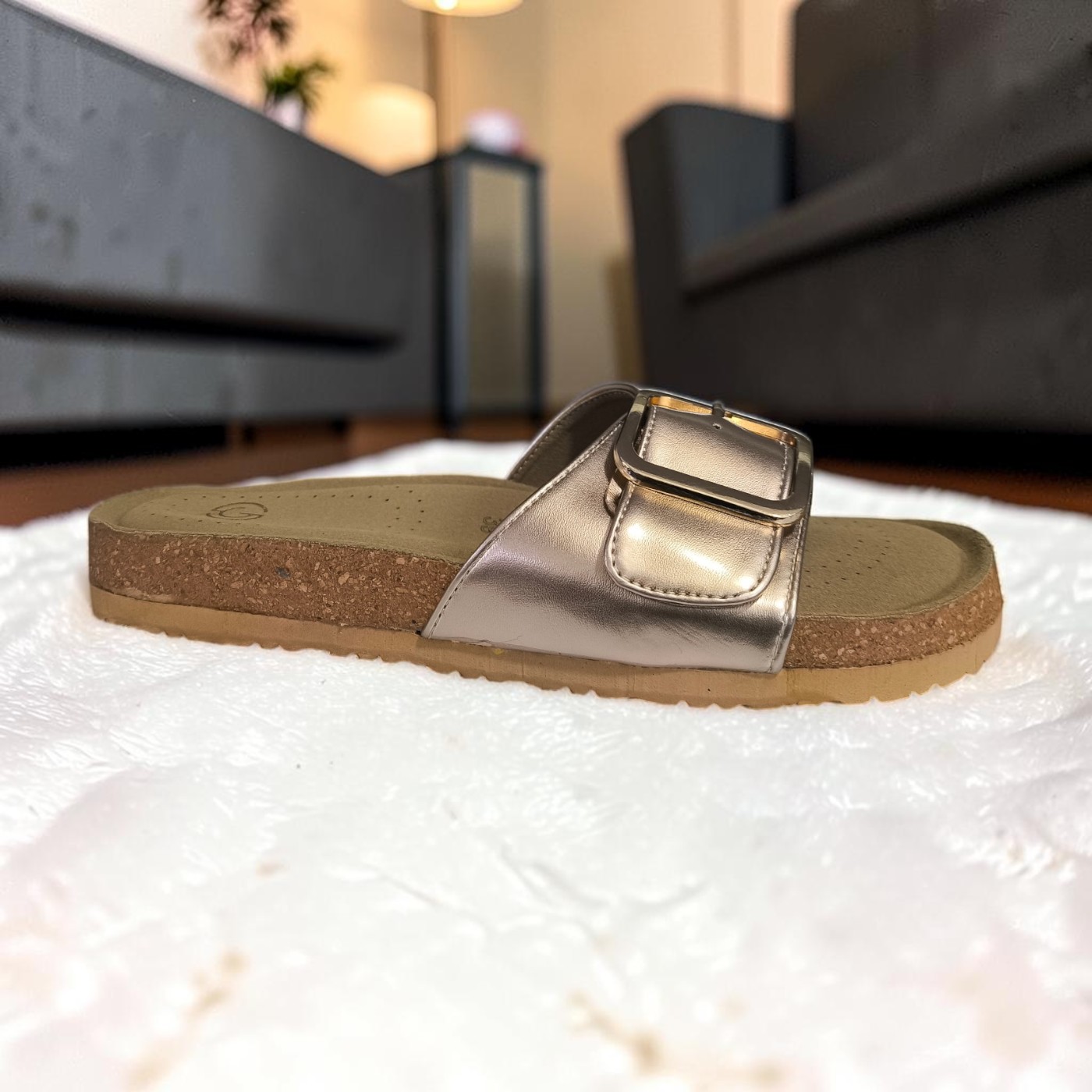 Golden Grace Comfort Slides