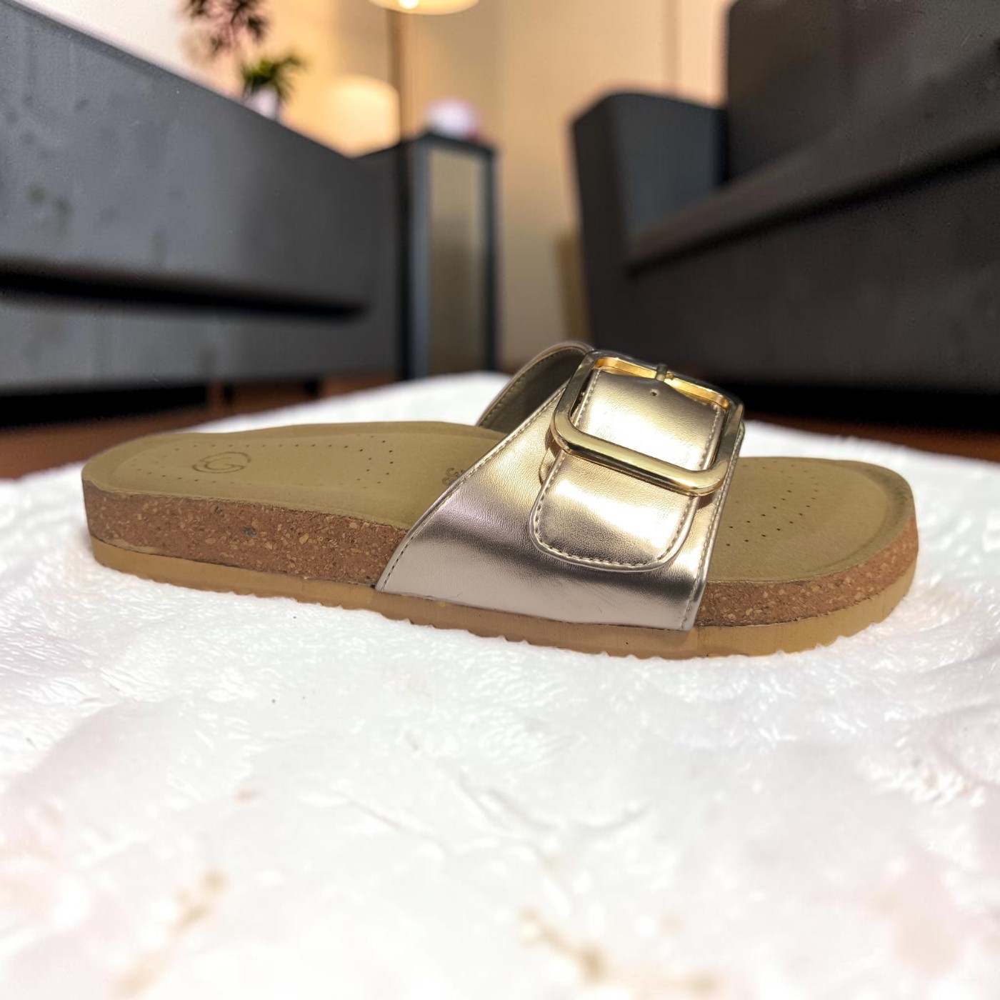 Golden Grace Comfort Slides