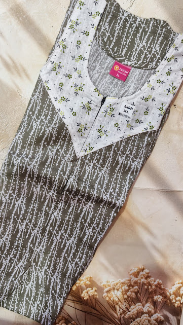 #46 Feeding and non feeding frock -(Angel) XL