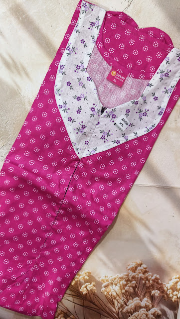 #55 Feeding and non feeding frock -(Angel) XL