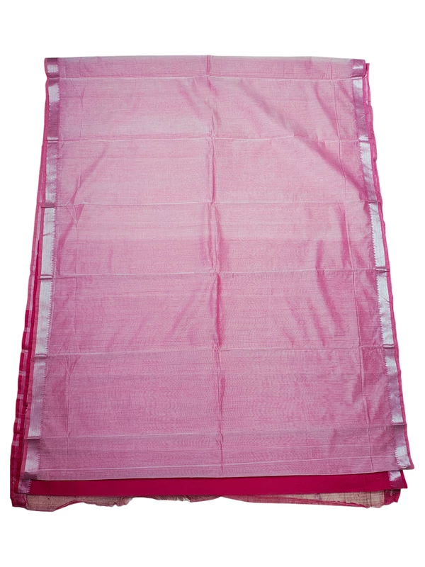 Light Pink Mangalagiri Saree with Blouse Piece
