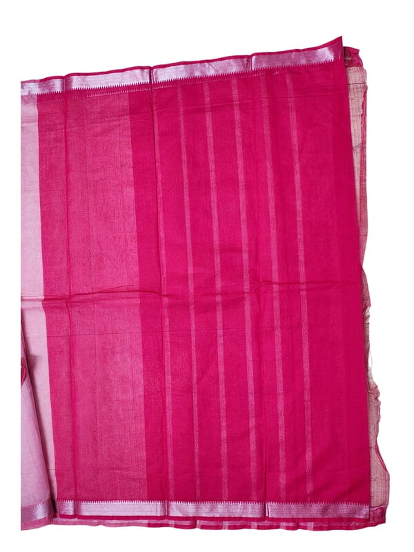 Light Pink Mangalagiri Saree with Blouse Piece
